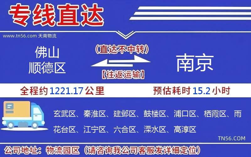 佛山順德區到南京物流公司 佛山順德區到南京物流公司